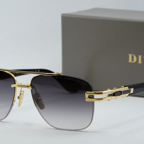 Dita GRAND-EVO ONE DTS-138-A-01 Aviator Sunglasses - Gold/Black/Grey - Picture 5 of 10